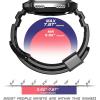 imageSUPCASE Watch Bands for Fitbit Versa ampamp Fitbit Versa Lite Unicorn Beetle Pro Protective Replacement Wristband Case Band for Fitbit Versa Black
