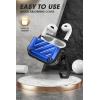 imageSUPCASE for AirPods 3rd Generation Case with Carabiner Supports Wireless Charging AntiScratch FullBody Rugged Shock Resistant Shockproof Hard Shell Protective Case for AirPods 3 2021 BlueBlue