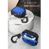 imageSUPCASE for AirPods 3rd Generation Case with Carabiner Supports Wireless Charging AntiScratch FullBody Rugged Shock Resistant Shockproof Hard Shell Protective Case for AirPods 3 2021 BlueBlue