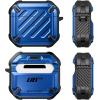 imageSUPCASE for AirPods 3rd Generation Case with Carabiner Supports Wireless Charging AntiScratch FullBody Rugged Shock Resistant Shockproof Hard Shell Protective Case for AirPods 3 2021 BlueBlue