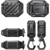 imageSUPCASE for AirPods 4 Case with Lock ampamp Carabiner Unicorn Beetle Pro IP68 Waterproof MilitaryGrade Protection Supports Wireless Charging AntiScratch Hard Shell Waterproof Cover BlackBlack