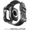 imageSUPCASE for Apple Watch 9876SE54 4544mm Case with Band Unicorn Beetle Pro AntiScratch Bumper Protector Rugged Men Cover with Adjustable Strap Band for iWatch 9876SE54 FrostBlakBlack