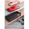imageSUPCASE for iPhone 13 Case with Stand ampamp BeltClip Unicorn Beetle Pro Builtin Screen Protector MilitaryGrade Drop Protection Heavy Duty Rugged Kickstand Phone Case for iPhone 13 CeruleanRed