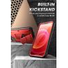imageSUPCASE for iPhone 13 Case with Stand ampamp BeltClip Unicorn Beetle Pro Builtin Screen Protector MilitaryGrade Drop Protection Heavy Duty Rugged Kickstand Phone Case for iPhone 13 CeruleanRed