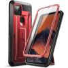 imageSUPCASE Unicorn Beetle Pro Series FullBody Rugged Holster Case with Builtin Screen Protector for 62Inch Google Pixel 4A 5G 2020 Metallic BlueRed