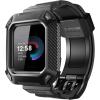 imageSUPCASE Unicorn Beetle Pro Watch Bands for Fitbit Versa 4  Fitbit Versa 3  Fitbit Sense 21 Protective Replacement Wristband Case BandBlack