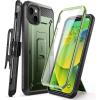 imageSUPCASE for iPhone 14 Case with Stand ampamp BeltClip Unicorn Beetle Pro Builtin Screen Protector MilitaryGrade Drop Protection Heavy Duty Rugged Phone Case for iPhone 14  iPhone 13 BlackGreen