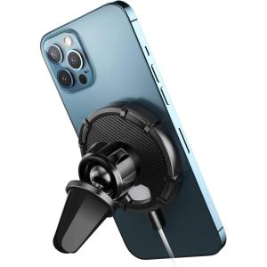 imageSUPCASE Car Phone Holder Designed for Magsafe Charger Rotatable Air Vent Car Mount Compatible with iPhone 131212 Mini12 Pro12 Pro Max Black
