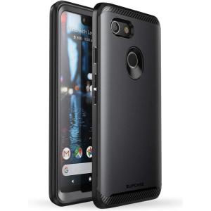 imageSUPCASE UB Neo Series Case for Google Pixel 3 XL with Builtin Screen Protector FullBody Protective Dual Layer Armor Cover for Google Pixel 3 XL Case 2018 Release Retail Package Black