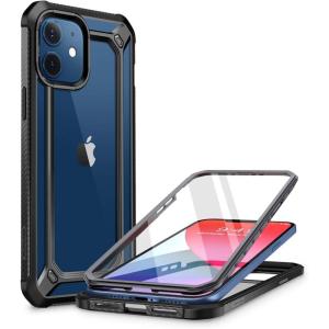imageSUPCASE Unicorn Beetle EXO Pro Series Case for iPhone 12 Mini 2020 Release 54 Inch with Builtin Screen Protector Premium Hybrid Protective Clear Bumper Case BlackBlack