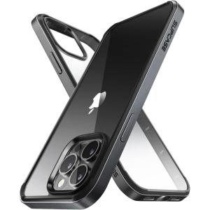 imageSUPCASE Unicorn Beetle Edge Series Case for iPhone 13 Pro 2021 Release 61 Inch Slim Frame Clear Case with TPU Inner Bumper ampamp Transparent Back CeruleanBlack