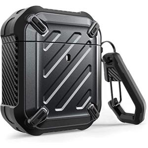 imageSUPCASE Unicorn Beetle Pro Series Case Designed for Airpods 1 ampamp 2 FullBody Rugged Protective Case with Carabiner for Apple Airpods 1st ampamp 2nd PurpleBlack