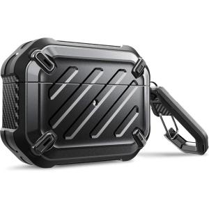 imageSUPCASE Unicorn Beetle Pro Series Case Designed for Airpods Pro FullBody Rugged Protective Case with Carabiner for Apple Airpods Pro BlackBlack