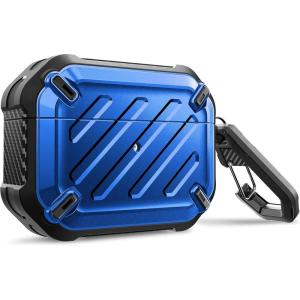 imageSUPCASE Unicorn Beetle Pro Series Case Designed for Airpods Pro FullBody Rugged Protective Case with Carabiner for Apple Airpods Pro BlackBlue