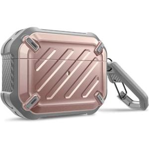 imageSUPCASE Unicorn Beetle Pro Series Case Designed for Airpods Pro FullBody Rugged Protective Case with Carabiner for Apple Airpods Pro BlackRosegold