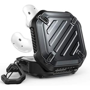 imageSUPCASE Unicorn Beetle Pro Series Case Designed for Galaxy Buds Live 2020 Release FullBody Rugged Protective Case with Carabiner BlackBlack