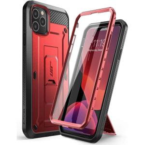 imageSUPCASE Unicorn Beetle Pro Series Case Designed for iPhone 11 Pro 58 Inch 2019 BuiltIn Screen Protector FullBody Rugged Holster Case BlackMetallicRed