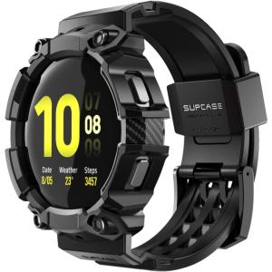 imageSUPCASE Unicorn Beetle Pro Series Case for Galaxy Watch 4 44mm 2021 Release Rugged Protective Case with Strap BandsBlack