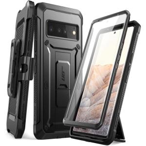 imageSUPCASE Unicorn Beetle Pro Series Case for Google Pixel 6 2021 Release FullBody Rugged BeltClip ampamp Kickstand Case with Builtin Screen Protector Black
