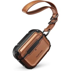 imageSUPCASE Unicorn Beetle Royal Series Case Designed for Airpods Pro FullBody Rugged Protective Cover Case with HandStrap for Apple Airpods Pro Brown