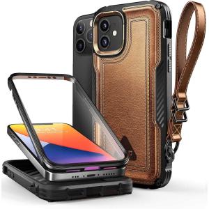 imageSUPCASE Unicorn Beetle Royal Series Case Designed for iPhone 12  iPhone 12 Pro 2020 Release 61 Inch Builtin Screen Protector FullBody Rugged Case Brown
