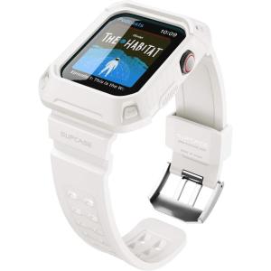 imageSUPCASE for Apple Watch 9876SE54 4544mm Case with Band Unicorn Beetle Pro AntiScratch Bumper Protector Rugged Men Cover with Adjustable Strap Band for iWatch 9876SE54 FrostBlakWhite