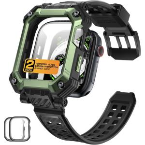 imageSUPCASE for Apple Watch Series 9 45mm Band with Case Unicorn Beetle Pro Builtin Tempered Glass Screen Protector Rugged Protective Men Cover with Adjustable Strap Band for iWatch 987 RuddyGuldan