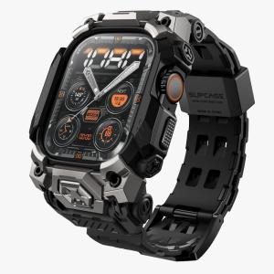imageSUPCASE for Apple Watch Ultra 21 49mm Case with Band 202420232022 Unicorn Beetle Ore AntiScratch MilitaryGrade Protection Rugged Sport Men Bumper Case with Adjustable Strap Band BlackBlack