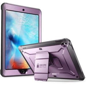 imageSUPCASE for iPad 97 Inch Case 6th5th Generation Unicorn Beetle Pro Builtin Screen Protector ampamp Stand Heavy Duty Full Body Shockproof Rugged Protective Case for iPad 97quot 20182017 BlackPurple