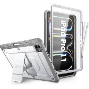 imageSUPCASE for iPad Pro 13 Inch Case M4 2024 7th Generation with Pencil Holder Unicorn Beetle Pro Builtin Screen Protector ampamp Stand FullBody Rugged Cover for iPad Pro 13 Inch M4 2024 7th GenArcticWhite