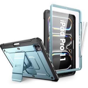 imageSUPCASE for iPad Pro 13 Inch Case M4 2024 7th Generation with Pencil Holder Unicorn Beetle Pro Builtin Screen Protector ampamp Stand FullBody Rugged Cover for iPad Pro 13 Inch M4 2024 7th GenArcticArctic