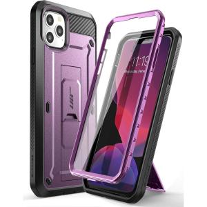 imageSUPCASE for iPhone 11 Pro Max Case with Screen Protector Unicorn Beetle Pro Builtin Stand ampamp Belt Clip Heavy Duty FullBody Shockproof Protective Phone Case for iPhone 11 Pro Max 65quot BlackPurple