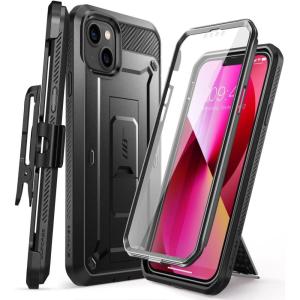 imageSUPCASE for iPhone 13 Case with Stand ampamp BeltClip Unicorn Beetle Pro Builtin Screen Protector MilitaryGrade Drop Protection Heavy Duty Rugged Kickstand Phone Case for iPhone 13 CeruleanBlack