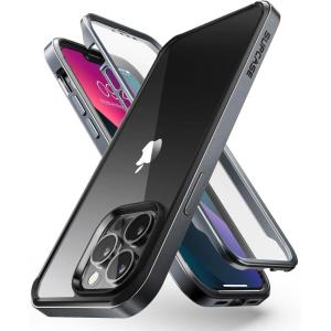 imageSupCase 360 Degree Case for iPhone 13 Pro 61 Inch Hard Plastic Mobile Phone Case Bumper Case Shockproof Protective Cover Edge Pro with Screen Protector 2021 Editionblack
