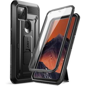 imageSupCase Unicorn Beetle Pro Series Case for Google Pixel 5 2020 Release FullBody Rugged Holster Case with Builtin Screen Protector BlackBlack