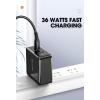 imageSUPCASE 36W USB C Fast Charger Dual Port PD Wall Charger Power Adapter Block for iPhone 1211 XRSE iPad AirPods Galaxy Pixel Switch and More Black