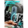 imageSUPCASE Cell Phone Ring Holder 360 Rotation ampamp 180 Flip Universal Phone Ring Stand with Metal Phone Grip Compatible for Magnetic Car Mount Black