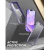 imageSUPCASE Unicorn Beetle EdgeMag Case for iPhone 14 Pro 61quot Compatible with MagSafe Slim Frame Clear Protective Case with Builtin Screen Protector BlackMauve