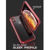 imageSUPCASE Unicorn Beetle Electro Series Case for iPhone Xs 2018  X 2017 Plating Glitter Slim Hybrid FullBody Protective Case with Builtin Screen Protector Red