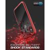 imageSUPCASE Unicorn Beetle Electro Series Case for iPhone Xs 2018  X 2017 Plating Glitter Slim Hybrid FullBody Protective Case with Builtin Screen Protector Red