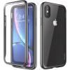 imageSUPCASE Unicorn Beetle Electro Series Case for iPhone Xs 2018  X 2017 Plating Polished Metallic Slim Hybrid FullBody Protective Case with Builtin Screen Protector Black with Smoky Back