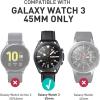 imageSUPCASE Unicorn Beetle Pro Series Case for Galaxy Watch 3 45mm 2020 Release Rugged Protective Case with Strap BandsBlack