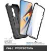 imageSUPCASE Unicorn Beetle Pro Series FullBody Rugged Holster Kickstand Case with Builtin Screen Protector Case for OnePlus 7 Pro BlackBlack