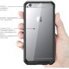 imageSUPCASE Unicorn Beetle Series Case Designed for iPhone 6S Plus Also Fit Apple iPhone 6 Plus Clear Hybrid Protective Bumper Case Black