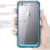 imageSUPCASE Unicorn Beetle Series Case Designed for iPhone 6S Plus Also Fit Apple iPhone 6 Plus Clear Hybrid Protective Bumper Case Blue
