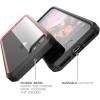 imageSUPCASE Unicorn Beetle Series Case Designed for iPhone SE 2nd generation  iPhone 7  iPhone 8 Premium Hybrid Protective Frost Clear Case RedBlack