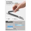 imageSUPCASE for MagSafe Wallet with Stand Magnetic Wallet for Men Hold 5 Cards Adjustable Stand RFID Blocking Phone Stand Credit Card Holder Tripod for iPhone 1615141312 Series BlackSilver
