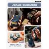 imageSUPCASE for MagSafe Wallet with Stand Magnetic Wallet for Men Women Hold 6 Cards RFID Blocking Strong Magnetic Lock Phone Stand Card Holder for iPhone 1615141312 Series Carbon BlackMidnight Blue