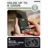imageSUPCASE for MagSafe Wallet with Stand Magnetic Wallet for Men Women Hold 6 Cards RFID Blocking Strong Magnetic Lock Phone Stand Card Holder for iPhone 1615141312 Series Carbon BlackBattle Green