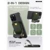 imageSUPCASE for MagSafe Wallet with Stand Magnetic Wallet for Men Women Hold 6 Cards RFID Blocking Strong Magnetic Lock Phone Stand Card Holder for iPhone 1615141312 Series Carbon BlackBattle Green